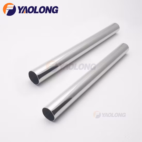 Entrega rápida 38mm de diâmetro grau 304 tubo de aço inoxidável polido para corrimão